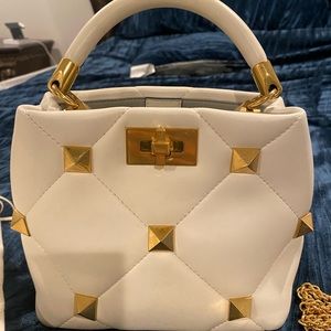 Authentic Valentino Top Handle Nappa Roman Stud bag